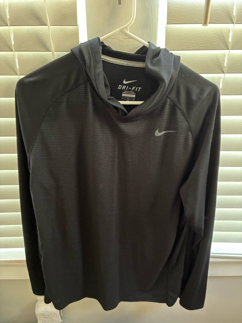 Nike Black Dri-FIT Hooded Performance Pullover